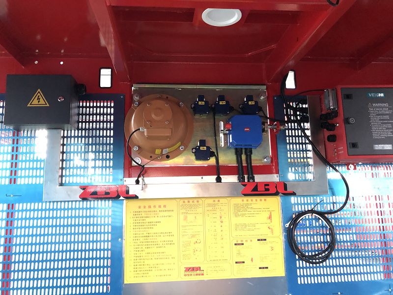 Detail drawing of hanging cage interior